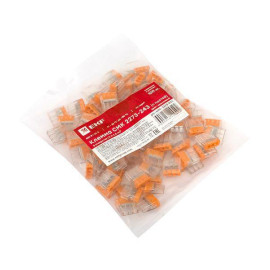 Клемма строительно-монтажная СМК 2273-243 3-проводная 0.5-2.5кв.мм с пастой (уп.100шт) PROxima EKF plc-smk-2273-243