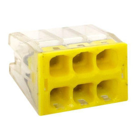 Клемма строительно-монтажная СМК 2273-246 6-проводная 0.5-2.5кв.мм с пастой (уп.50шт) PROxima EKF plc-smk-2273-246