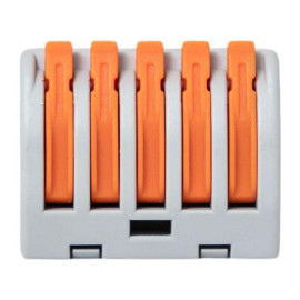 Клемма строительно-монтажная СМК 222-415 5-проводная 0.08-2.5кв.мм с рычагом (уп.100шт) PROxima EKF plc-smk-415