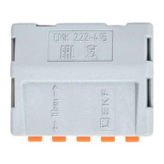 Клемма строительно-монтажная СМК 222-415 5-проводная 0.08-2.5кв.мм с рычагом (уп.100шт) PROxima EKF plc-smk-415