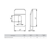 Прижим лестничного лотка EKF prlt