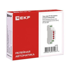 Реле времени RT-2C 2 регулир. порога времени 2 исп. конт. EKF rt-2c