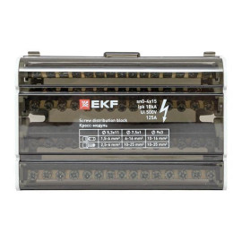 Шина нулевая в корпусе 4х15 EKF sn0-4x15