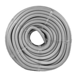 Труба гофрированная ПВХ d25мм с протяжкой сер. (уп.50м) Plast PROxima EKF tg-z-25