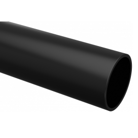 Труба гладкая ПВХ жесткая d20мм черн. (дл.3м) Plast EKF trg-20b-3m