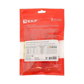 Набор трубок термоусадочных ТУТ 3/1.5; 4/2; 5/2.5; 6/3; 8/4 (6 цветов по 5шт 100мм) PROxima EKF tut-n-3-r