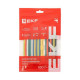 Набор трубок термоусадочных ТУТ нг тонкостен. 4/2 (7 цветов по 3шт 100мм) EKF tut-n-4