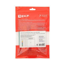 Набор трубок термоусадочных ТУТ нг тонкостен. 8/4 (7 цветов по 3шт 100мм) EKF tut-n-8