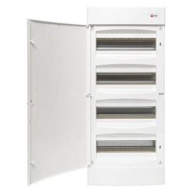 Щит распределительный навесной Unix 4х12мод. IP41 бел. дверь PROxima EKF ux-4x12-nw