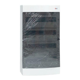 Щит распределительный навесной Unix 4x18мод. IP41 прозр. дверь PROxima EKF ux-4x18-n