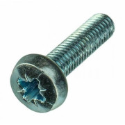 Винт с полусферической головкой и крестообраз. шлицем 6х12 DIN 7985 EKF wp6x12
